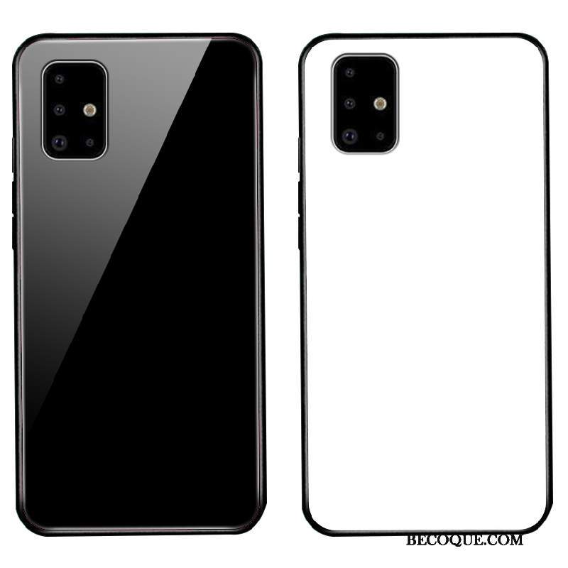 Futerał Samsung Galaxy A71 Moda Lustro Szkło, Etui Samsung Galaxy A71 Torby Proste Trudno