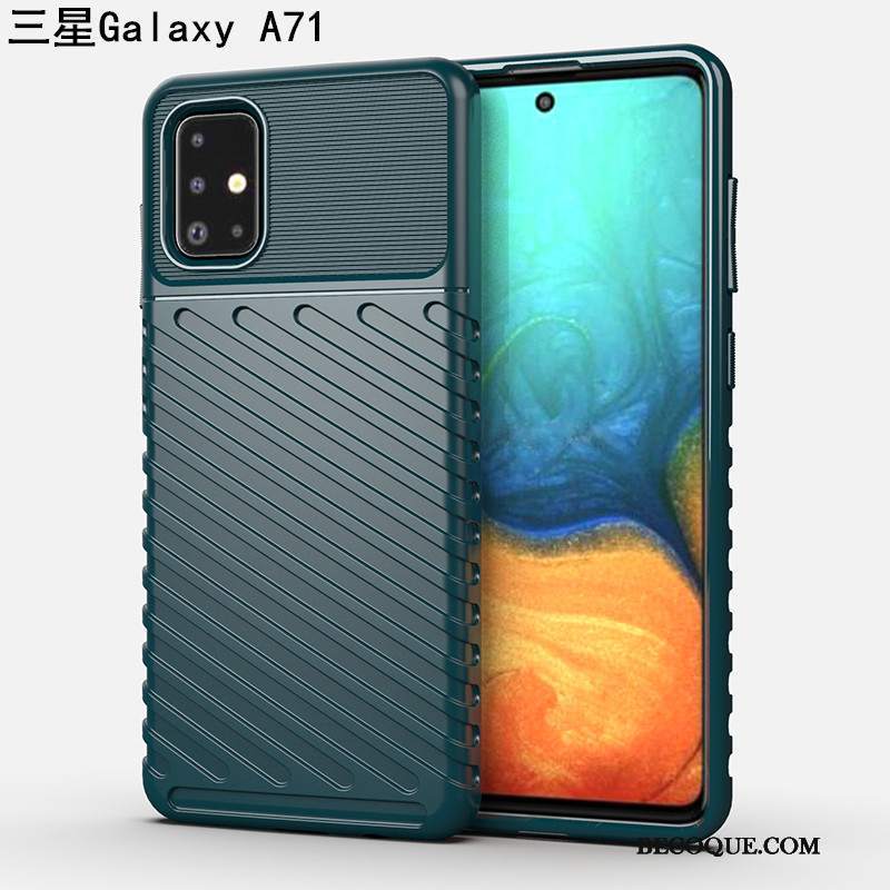 Futerał Samsung Galaxy A71 Silikonowe Nubukuna Telefon, Etui Samsung Galaxy A71 Miękki Balon Trzy Mechanizmy Obronne