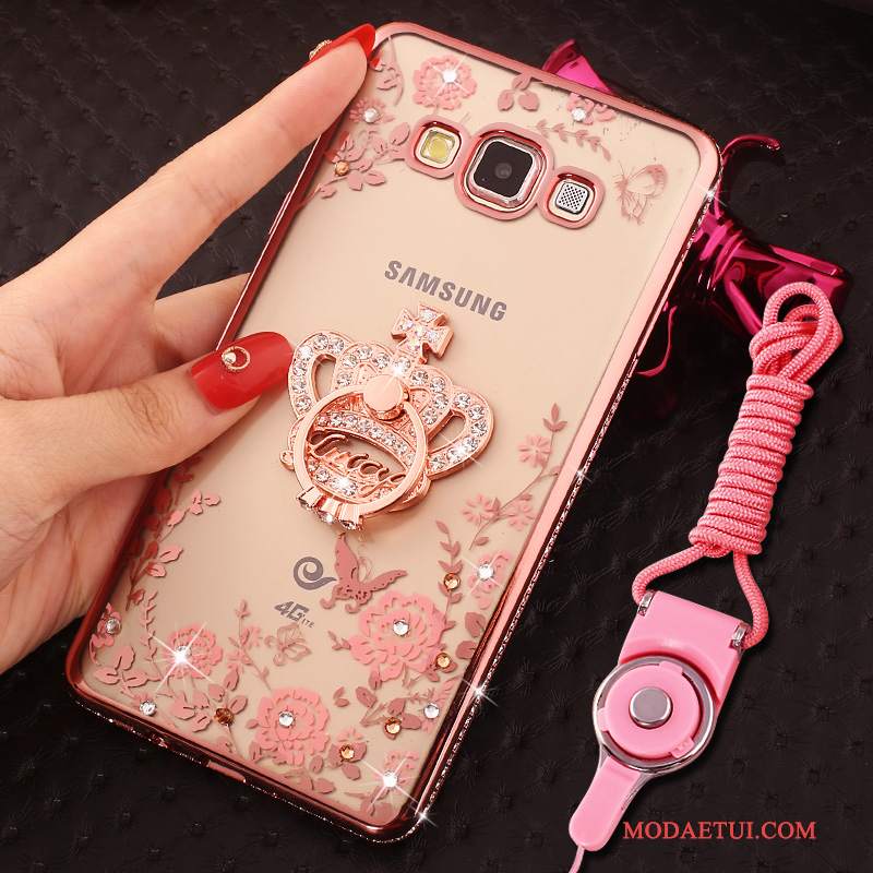 Futerał Samsung Galaxy J5 2016 Rhinestone Na Telefon Różowe, Etui Samsung Galaxy J5 2016 Torby