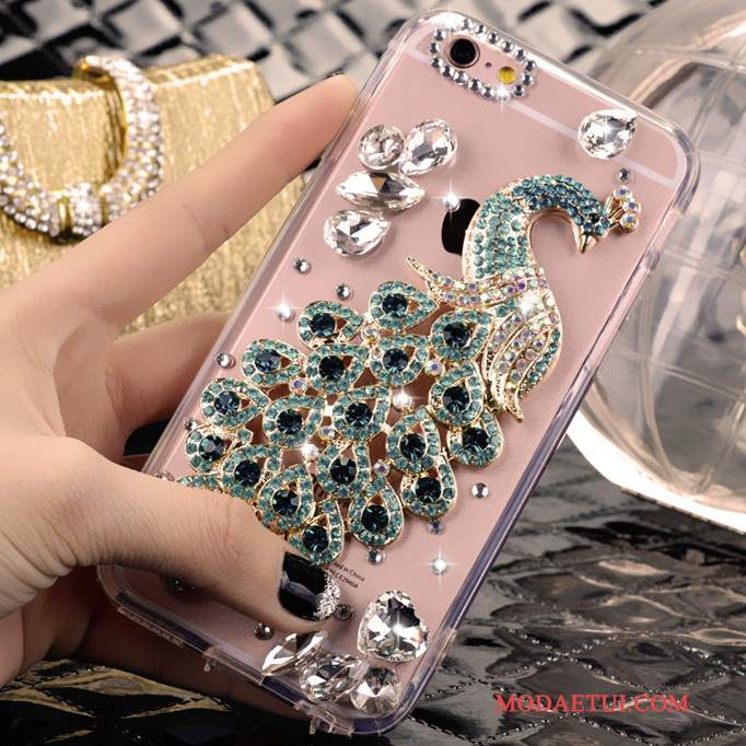 Futerał Samsung Galaxy J7 2015 Rhinestone Zielonyna Telefon, Etui Samsung Galaxy J7 2015 Torby