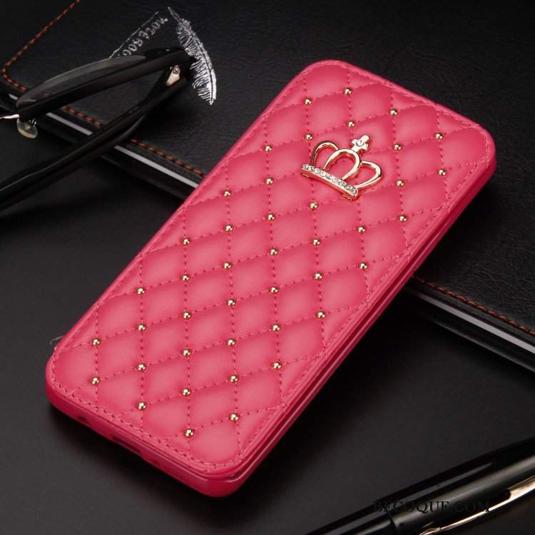 Futerał Samsung Galaxy Note 10 Pokrowce Czerwony Anti-fall, Etui Samsung Galaxy Note 10 Rhinestone Na Telefon