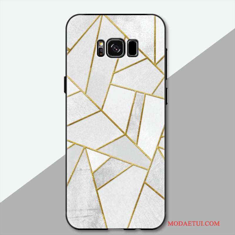 Futerał Samsung Galaxy Note 8 Relief Wiszące Ozdoby Anti-fall, Etui Samsung Galaxy Note 8 Ochraniacz Geometria Biały