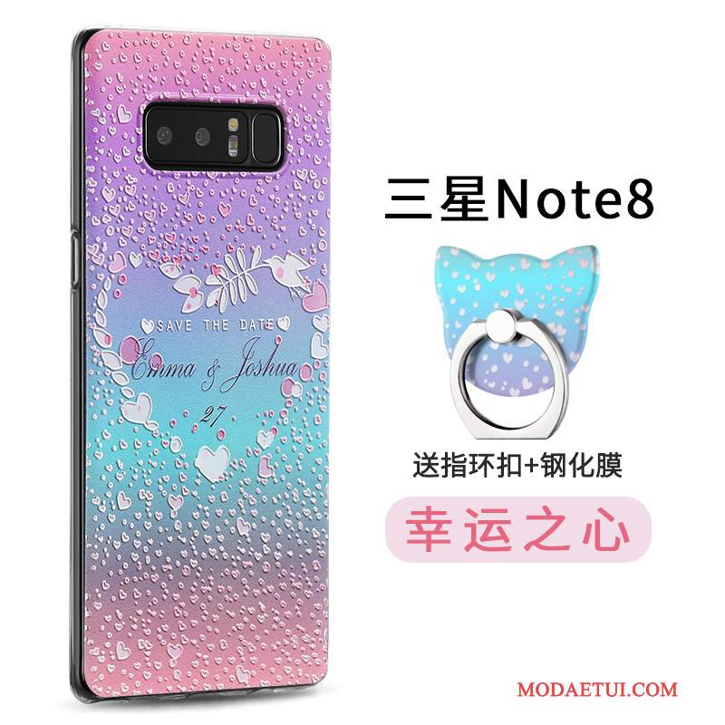 Futerał Samsung Galaxy Note 8 Silikonowe Osobowość Anti-fall, Etui Samsung Galaxy Note 8 Torby Cienkie Ring