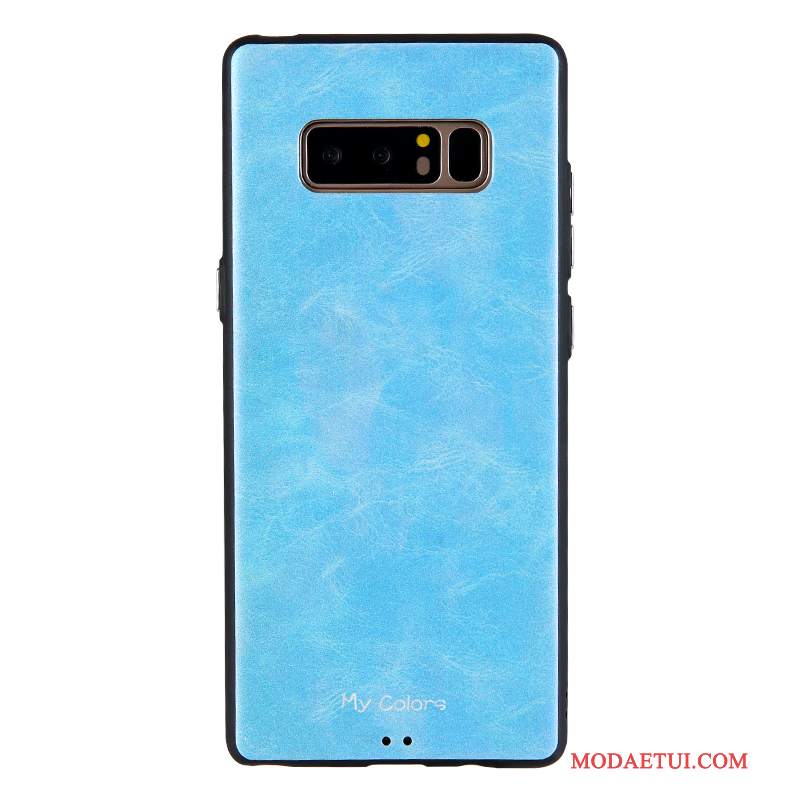 Futerał Samsung Galaxy Note 8 Torby Nubuku Jednolity Kolor, Etui Samsung Galaxy Note 8 Ochraniacz Na Telefon Anti-fall