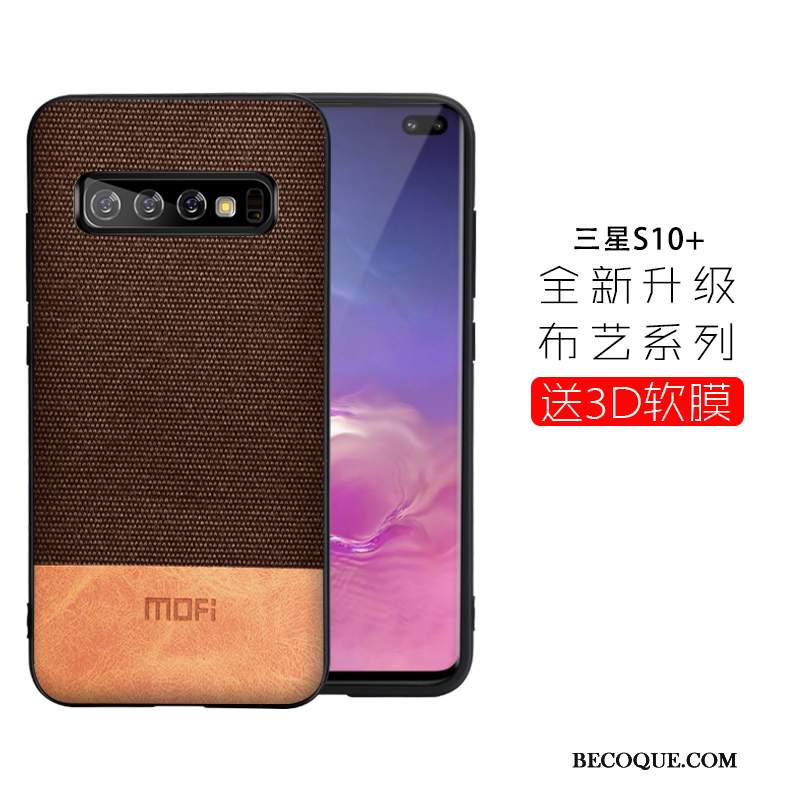 Futerał Samsung Galaxy S10+ Miękki Tendencja Lekki I Cienki, Etui Samsung Galaxy S10+ Ochraniacz Anti-fallna Telefon
