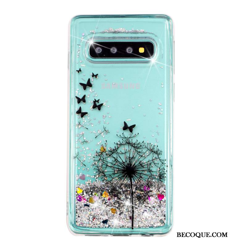 Futerał Samsung Galaxy S10+ Ochraniacz Quicksandna Telefon, Etui Samsung Galaxy S10+ Przezroczysty