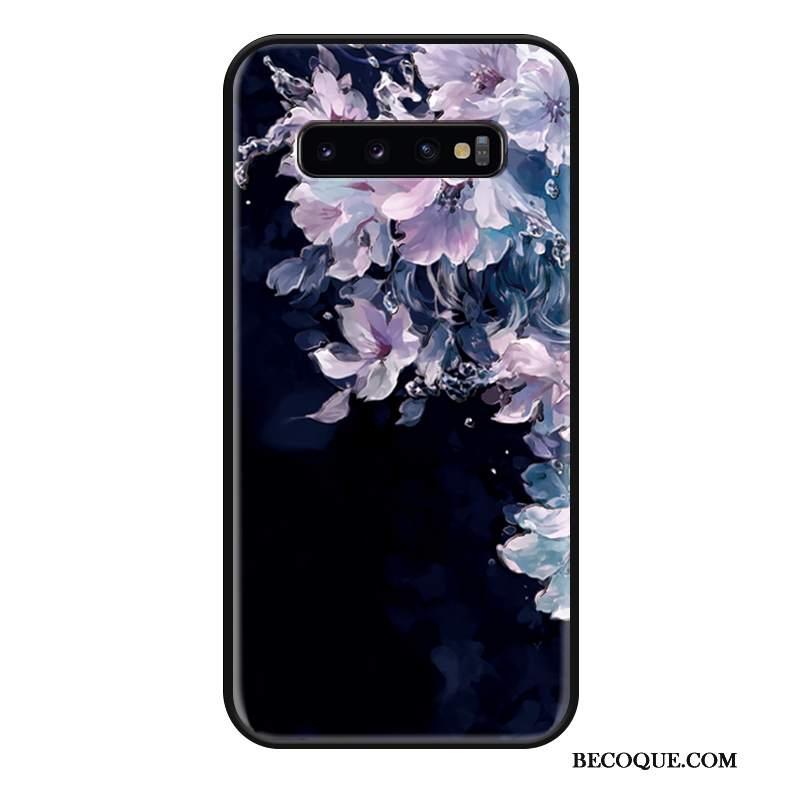 Futerał Samsung Galaxy S10 Relief Anti-fall Kwiaty, Etui Samsung Galaxy S10 Torby Na Telefon Kotek