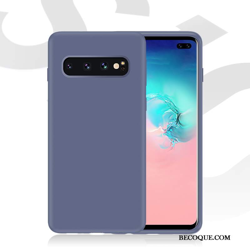 Futerał Samsung Galaxy S10+ Torby Niebieski Trudno, Etui Samsung Galaxy S10+ Kreatywne Anti-fall Led