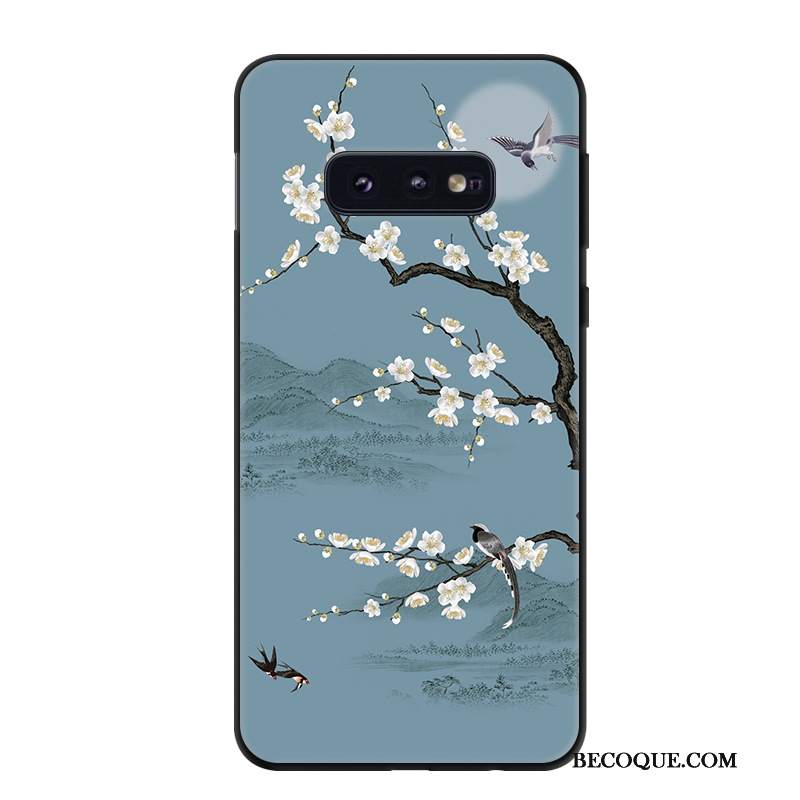 Futerał Samsung Galaxy S10e Kreskówka Tendencja Sztuka, Etui Samsung Galaxy S10e Ochraniacz Niebieskina Telefon