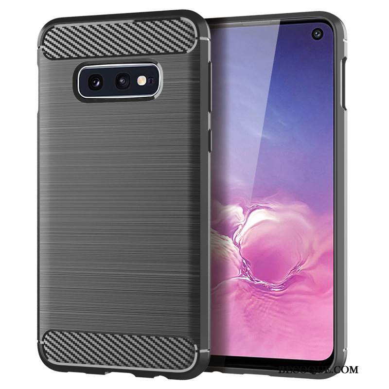 Futerał Samsung Galaxy S10e Miękki Włókno Anti-fall, Etui Samsung Galaxy S10e Silikonowe Wzór Jedwab