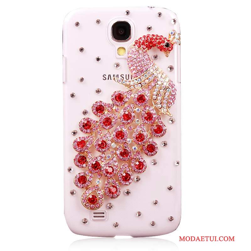 Futerał Samsung Galaxy S4 Rhinestone Czerwony Nowy, Etui Samsung Galaxy S4 Ochraniacz Tendencja