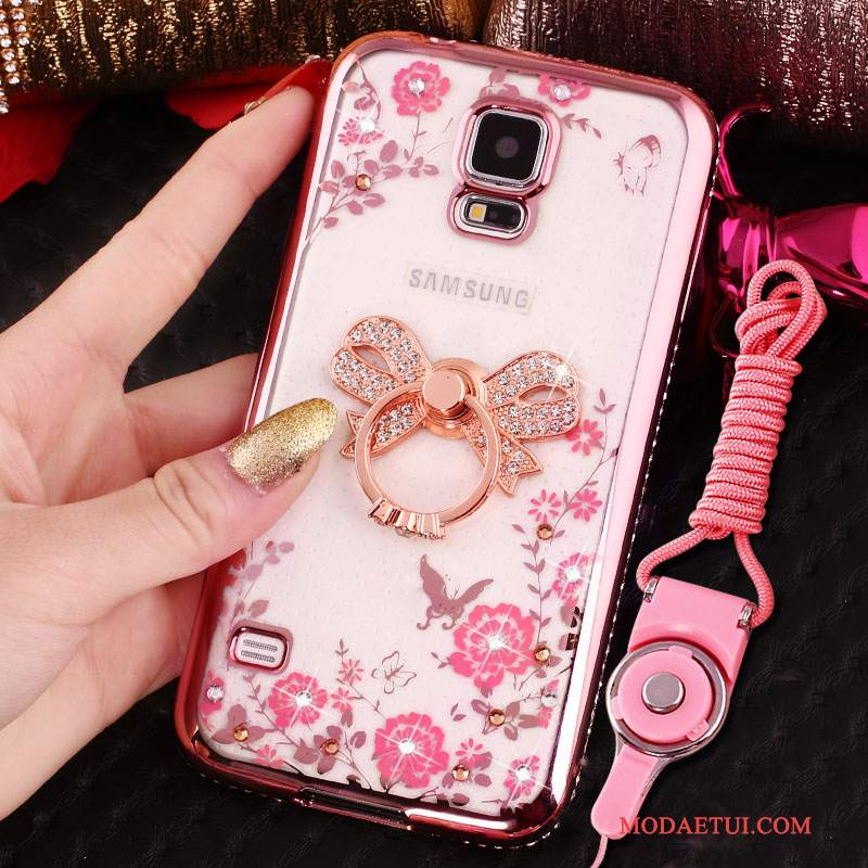 Futerał Samsung Galaxy S4 Rhinestone Różowena Telefon, Etui Samsung Galaxy S4 Ochraniacz