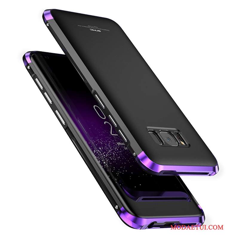 Futerał Samsung Galaxy S8 Torby Cienkiena Telefon, Etui Samsung Galaxy S8 Metal Purpurowy Anti-fall