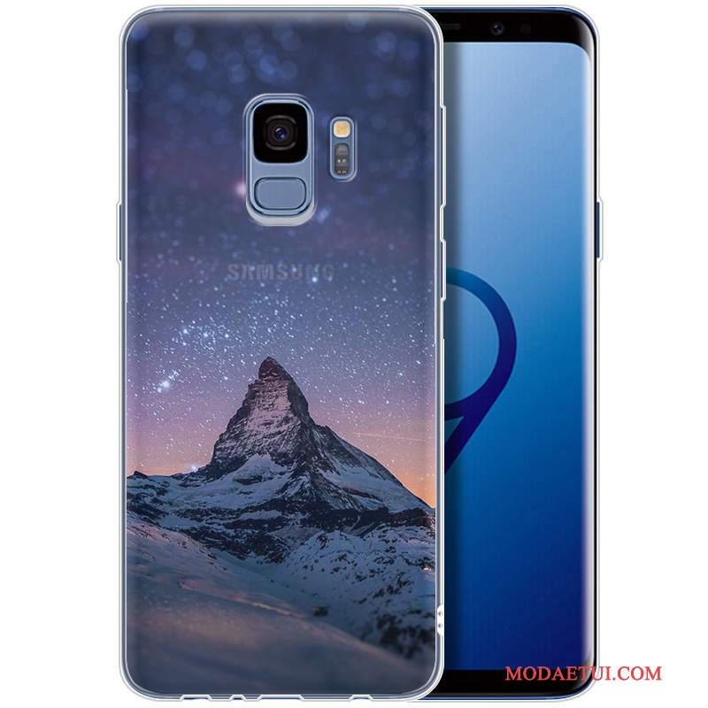 Futerał Samsung Galaxy S9+ Silikonowe Modna Marka Purpurowy, Etui Samsung Galaxy S9+ Miękki Osobowość Eleganckie