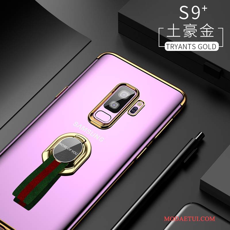 Futerał Samsung Galaxy S9+ Silikonowe Przezroczysty Purpurowy, Etui Samsung Galaxy S9+ Torby Tendencja Cienkie