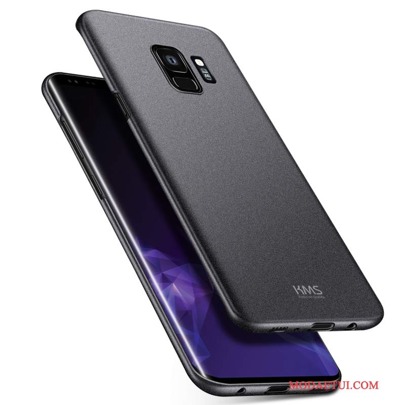 Futerał Samsung Galaxy S9 Torby Czarny Trudno, Etui Samsung Galaxy S9 Ochraniacz Nubuku Cienkie