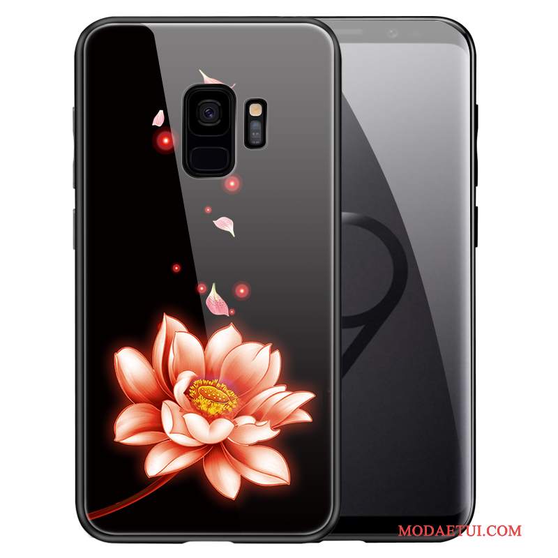 Futerał Samsung Galaxy S9+ Torby Na Telefon Proste, Etui Samsung Galaxy S9+ Ochraniacz Szkło Hartowane Czarny