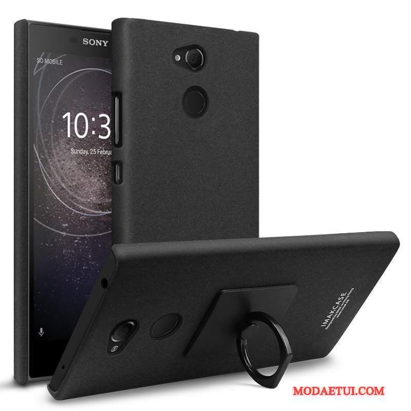 Futerał Sony Xperia L2 Kreatywne Nubukuna Telefon, Etui Sony Xperia L2 Ochraniacz Czarny Ring