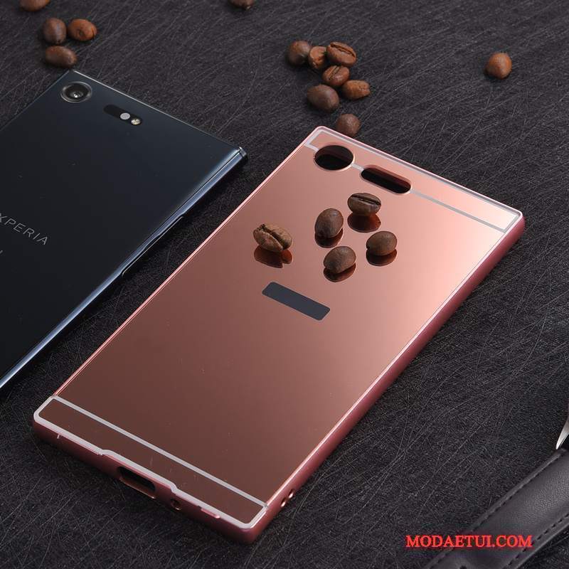 Futerał Sony Xperia Xz Premium Metal Anti-fall Cienka, Etui Sony Xperia Xz Premium Ochraniacz Granica Tylna Pokrywa