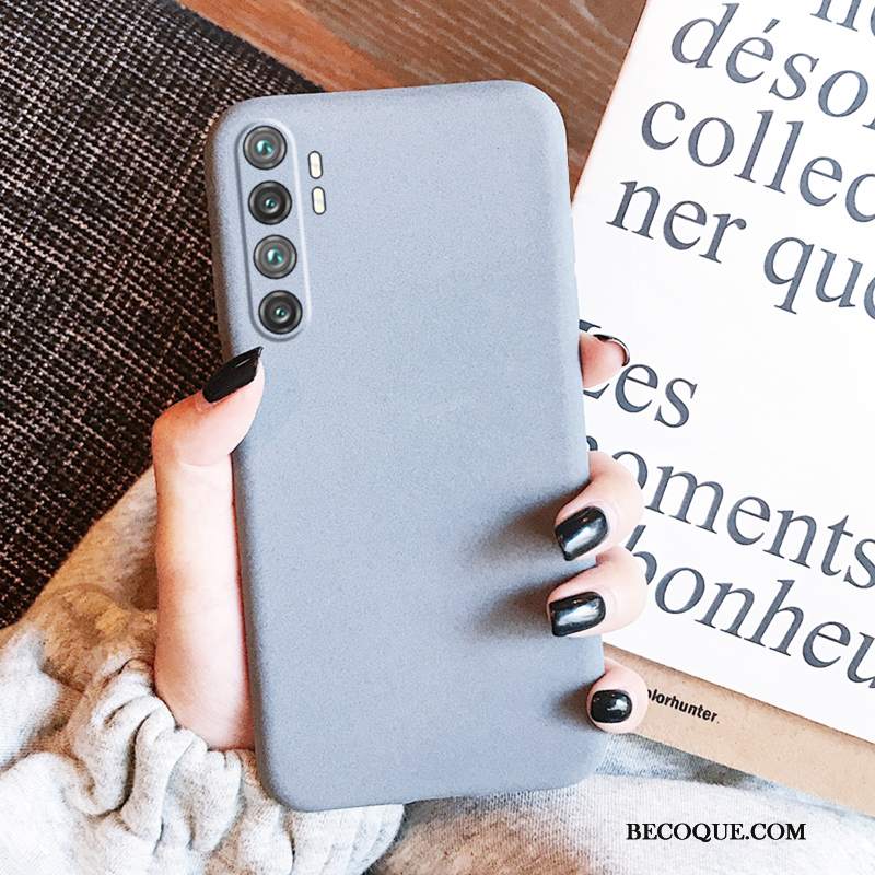 Futerał Xiaomi Mi Note 10 Lite Ochraniacz Czarny Niebieski, Etui Xiaomi Mi Note 10 Lite Miękki Jednolity Kolor Szary