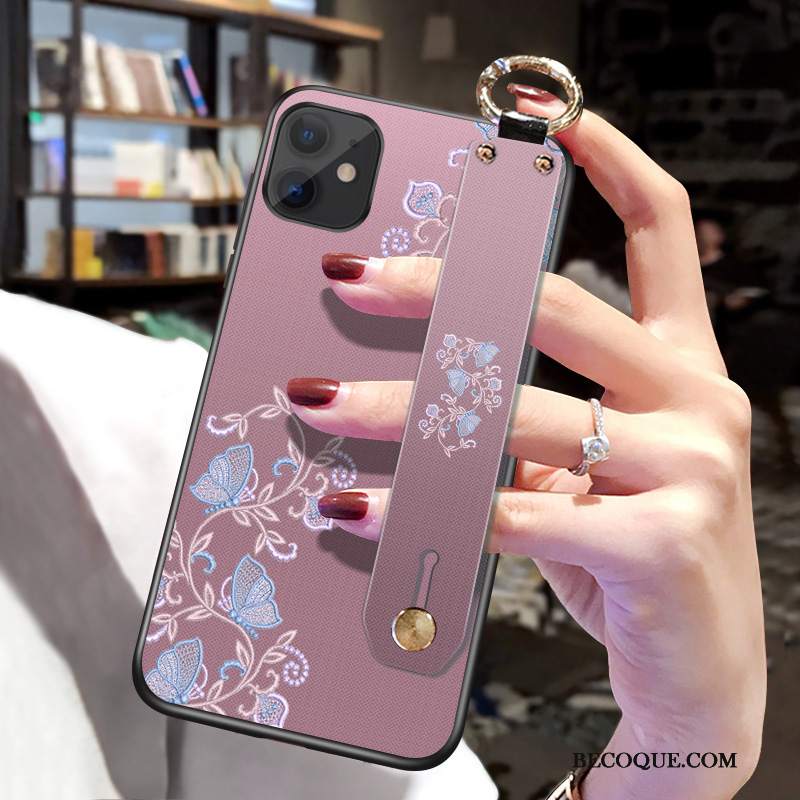 Futerał iPhone 11 Kreatywne Różowena Telefon, Etui iPhone 11 Torby Anti-fall Czerwony Netto