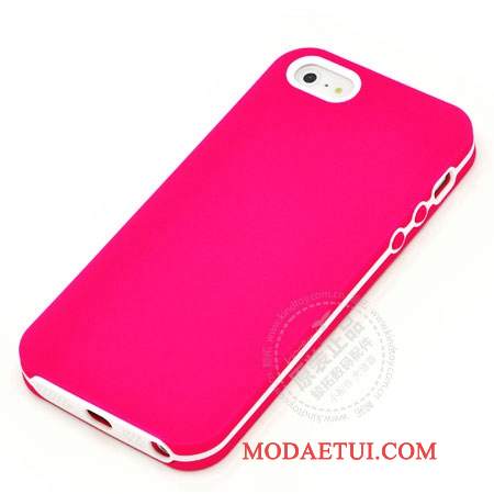 Futerał iPhone 5/5s Silikonowe Anti-fall Czerwony, Etui iPhone 5/5s Ochraniacz Na Telefon