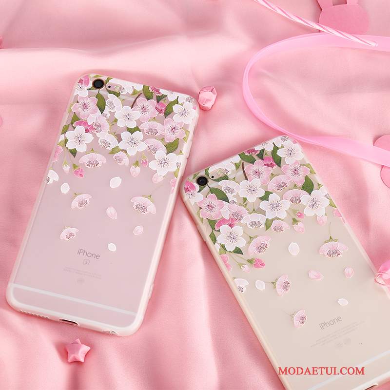 Futerał iPhone 6/6s Kreskówka Bunny Nowy, Etui iPhone 6/6s Silikonowe Na Telefon Sakura