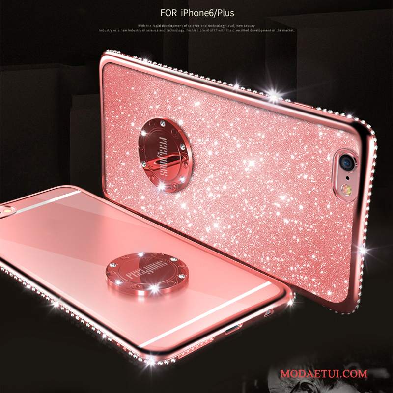 Futerał iPhone 6/6s Luksusowy Na Telefon Anti-fall, Etui iPhone 6/6s Rhinestone Czerwony Tendencja