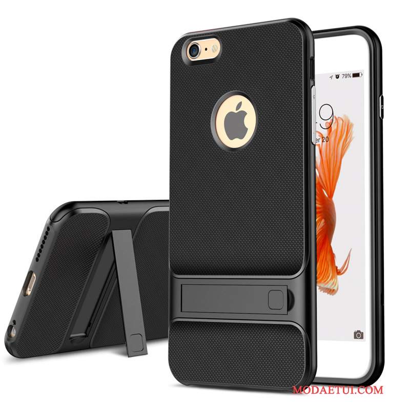 Futerał iPhone 6/6s Torby Czarny Tendencja, Etui iPhone 6/6s Silikonowe Anti-fallna Telefon