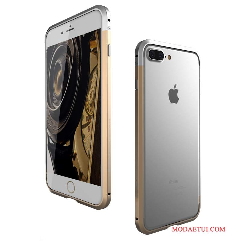 Futerał iPhone 7 Plus Metal Anti-fall Granica, Etui iPhone 7 Plus Ochraniacz Na Telefon Tendencja