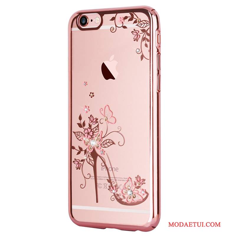 Futerał iPhone 7 Plus Rhinestone Modna Marka Anti-fall, Etui iPhone 7 Plus Luksusowy Różowena Telefon