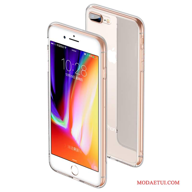 Futerał iPhone 8 Plus Torby Lustro Anti-fall, Etui iPhone 8 Plus Złoto Wzór