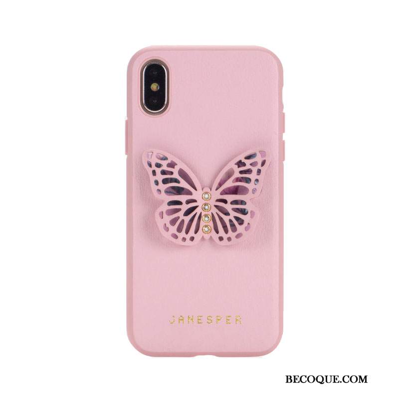 Futerał iPhone Xs Max Ochraniacz Anti-fall Motyl, Etui iPhone Xs Max Silikonowe Tendencjana Telefon