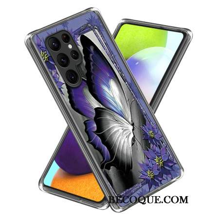 Futerały Samsung Galaxy S24 Ultra 5g Etui Na Telefon Fioletowy Motyl
