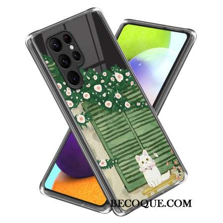 Futerały Samsung Galaxy S24 Ultra 5g Etui Na Telefon Malowanie Kota