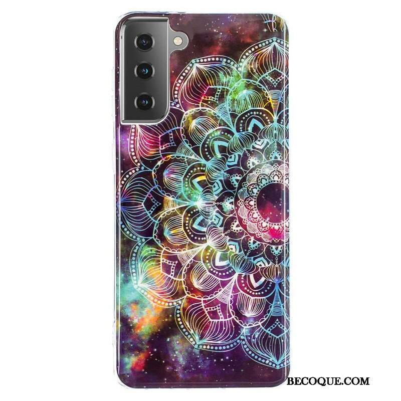 Futerały do Samsung Galaxy S21 5G Fluorescencyjna Seria Kwiatowa