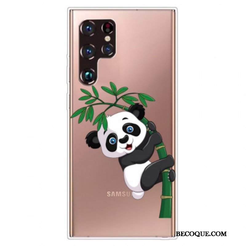 Futerały do Samsung Galaxy S22 Ultra 5G Panda Na Bambusie